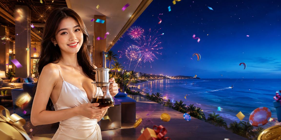 Cảnh Mũi Né với cà phê và chủ đề cá cược thể thao Việt